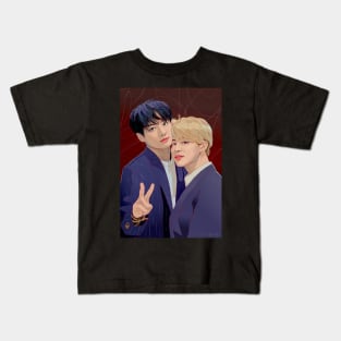 Jikook portrait Kids T-Shirt